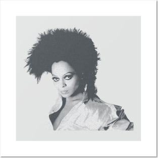 Diana Ross - Black Art Posters and Art